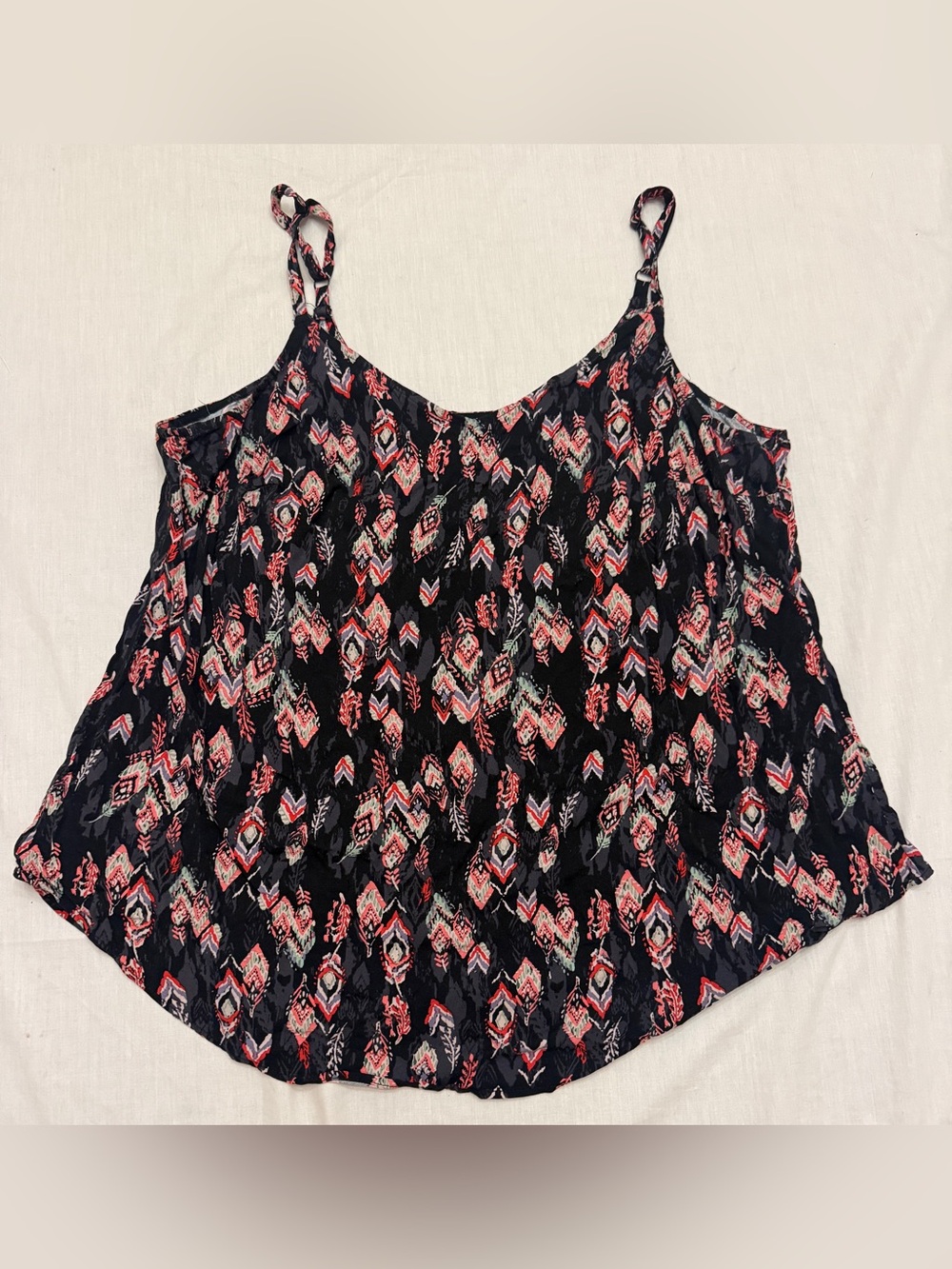 torrid Black Spaghetti Strap Printed Camisole